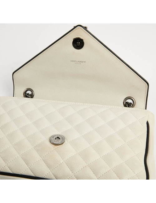 Sac enveloppe YSL beige SAINT LAURENT