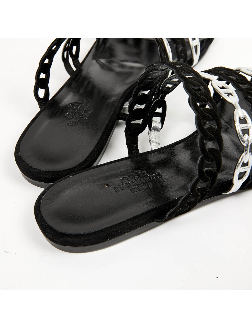 Sandales HERMES femme bicolore T36,5