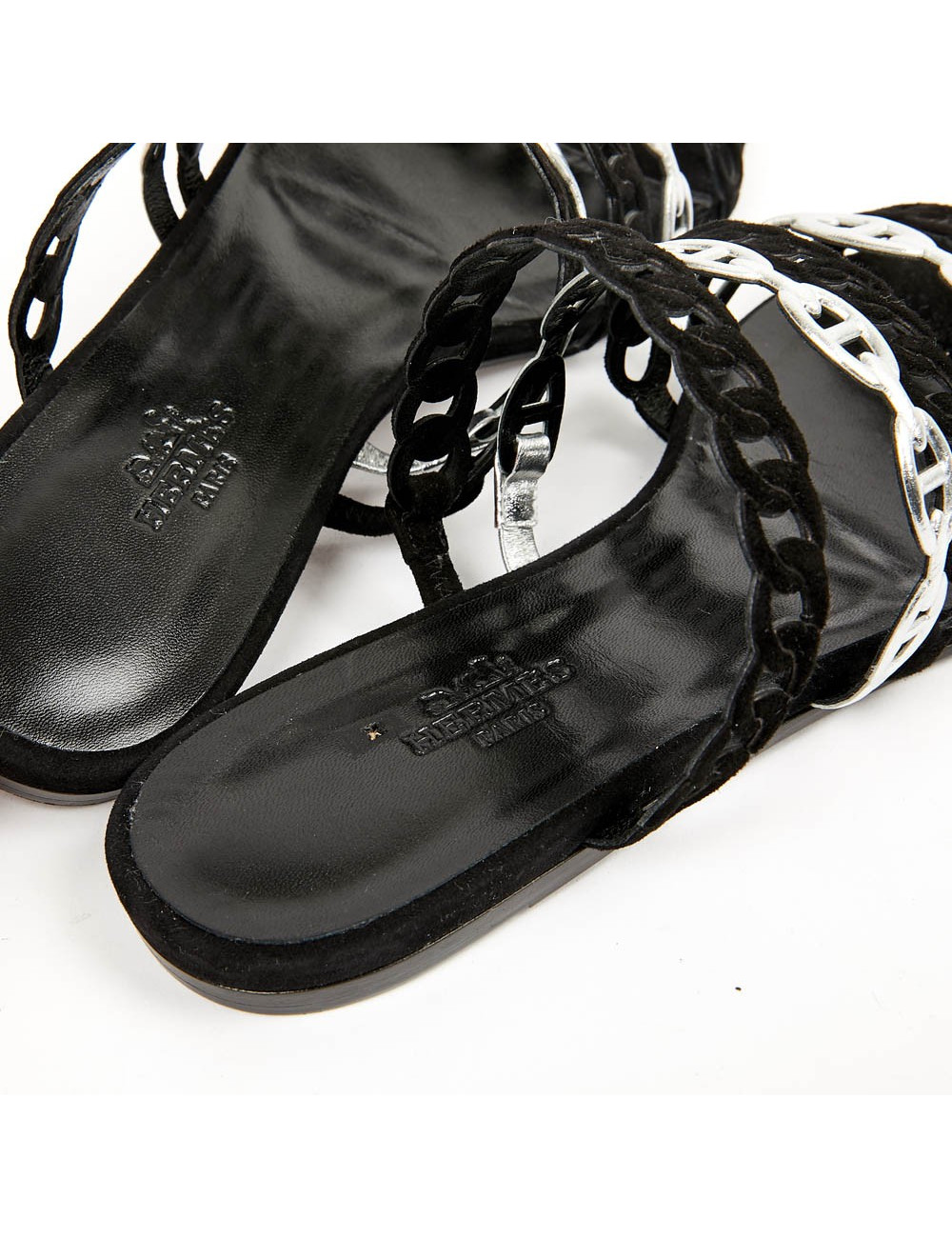 Sandales HERMES femme bicolore T36,5