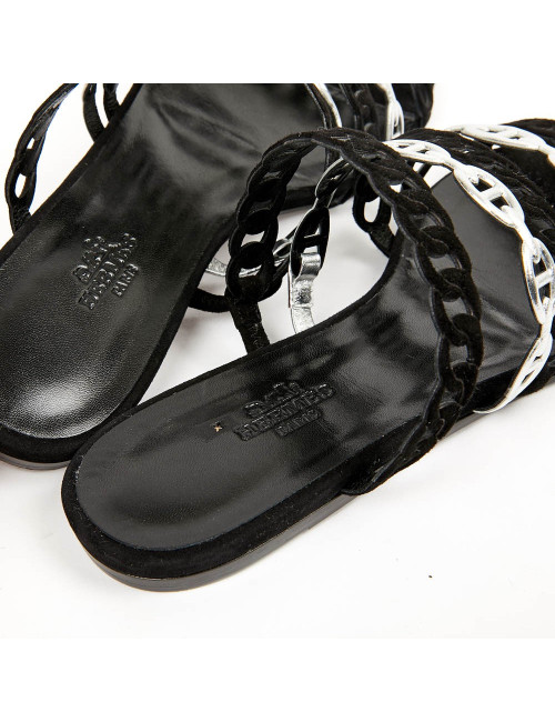 Sandales HERMES femme bicolore T36,5