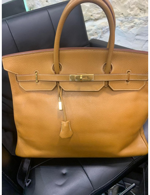Birkin 40 gold HERMES  vache Ardennes