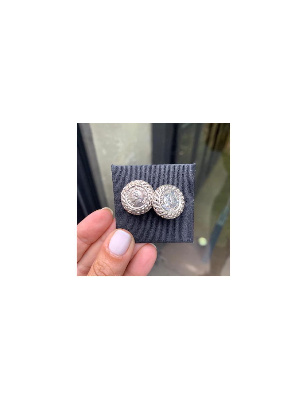 Boucles d'oreille clips CHANEL argent