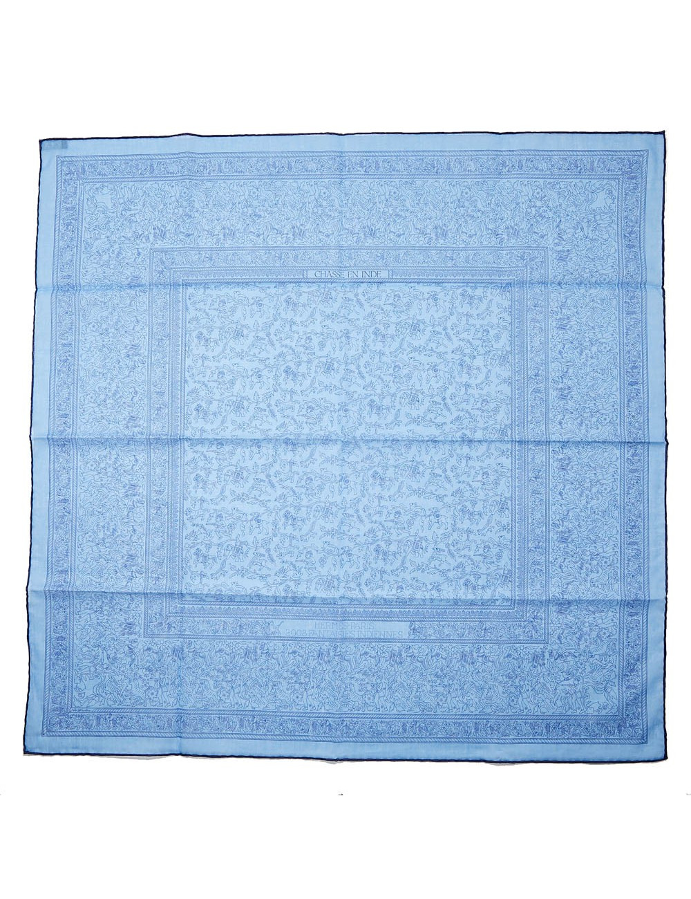 Carré HERMES Chasse en Inde 2008 en coton