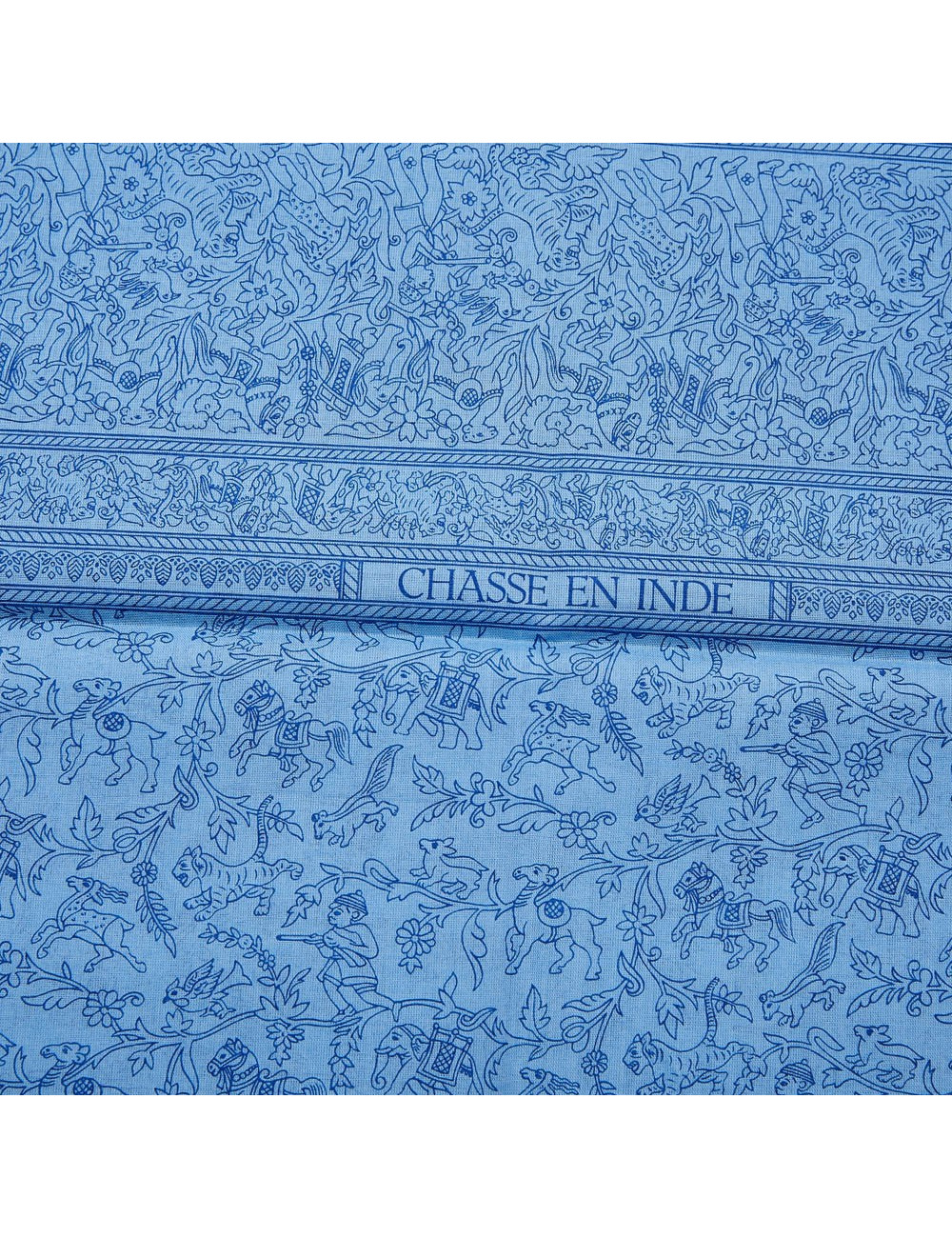 Carré HERMES Chasse en Inde 2008 en coton