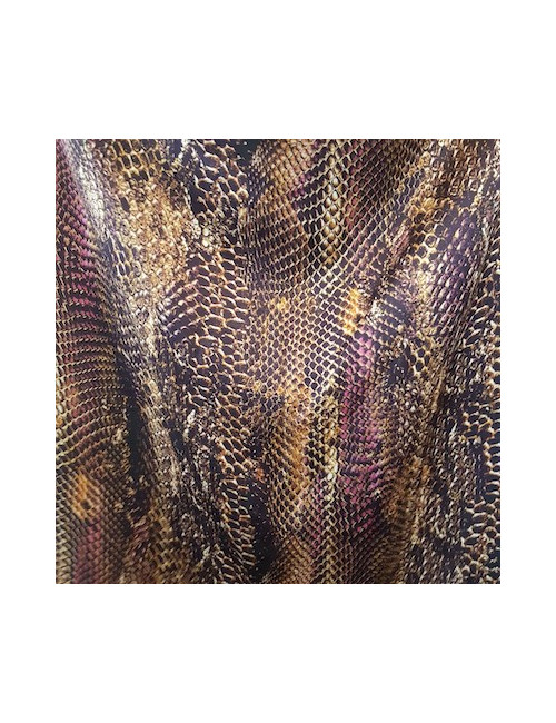 Robe soie YVES SAINT LAURENT imprimé python 