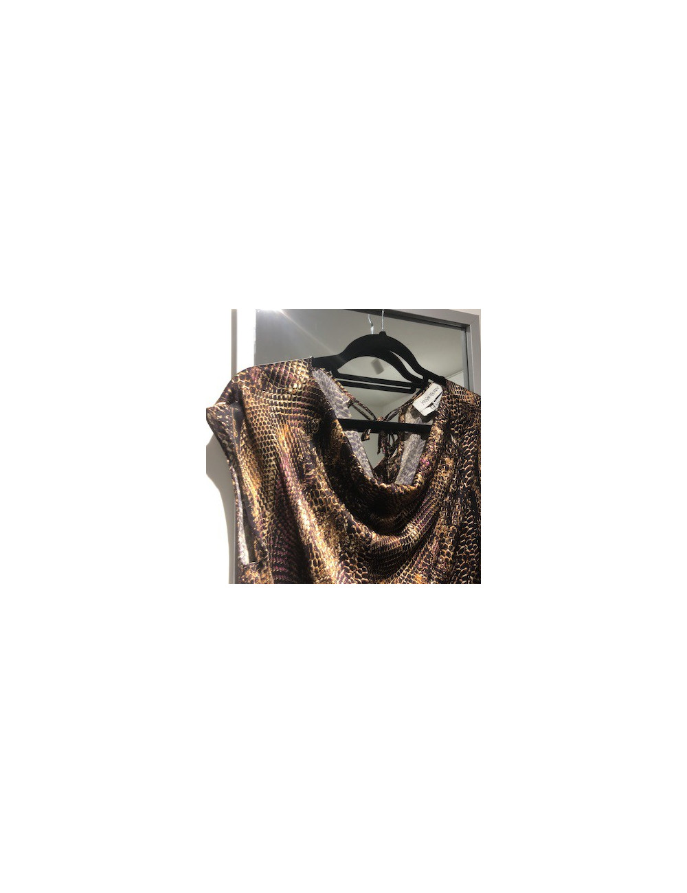 Robe soie YVES SAINT LAURENT imprimé python 