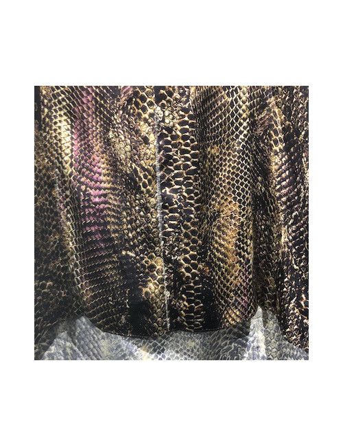 Robe soie YVES SAINT LAURENT imprimé python 