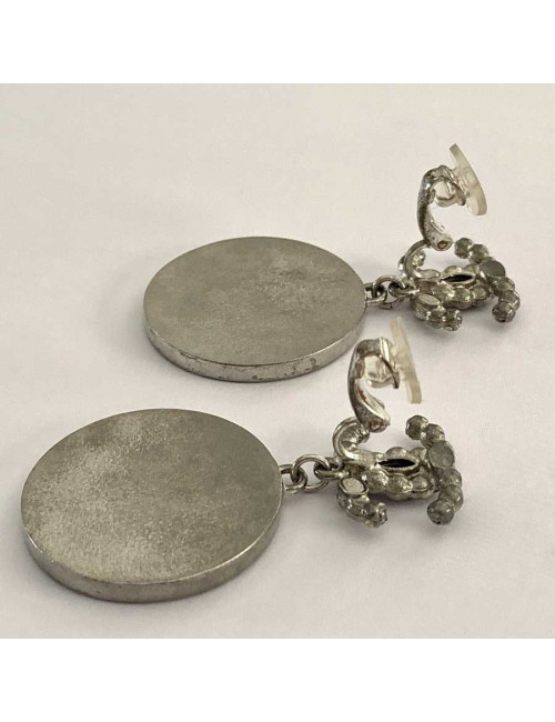 CHANEL clips ronds pendants CC
