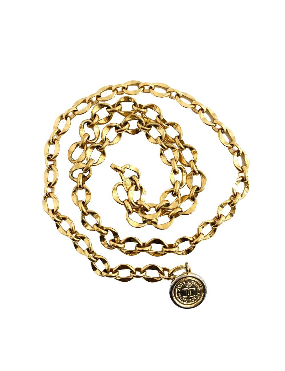 Ceinture CHANEL chaine dorée 80'
