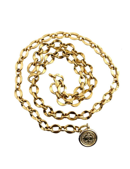 Ceinture CHANEL chaine dorée 80'