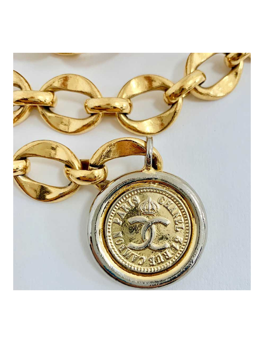 Ceinture CHANEL chaine dorée 80'