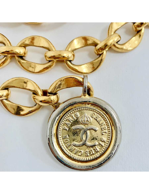 Ceinture pièce CHANEL chaine dorée