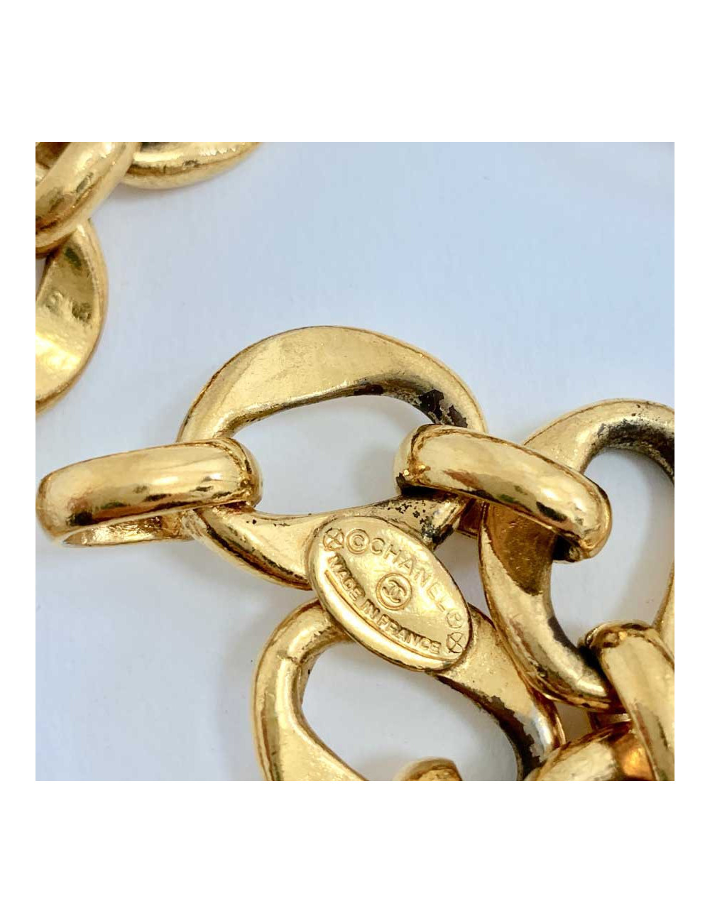 Ceinture CHANEL chaine dorée 80'