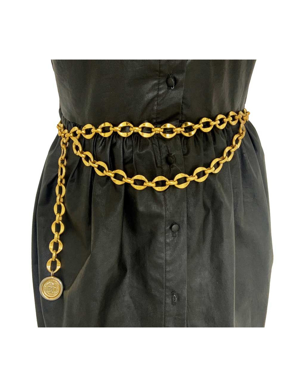 Ceinture pièce CHANEL chaine dorée