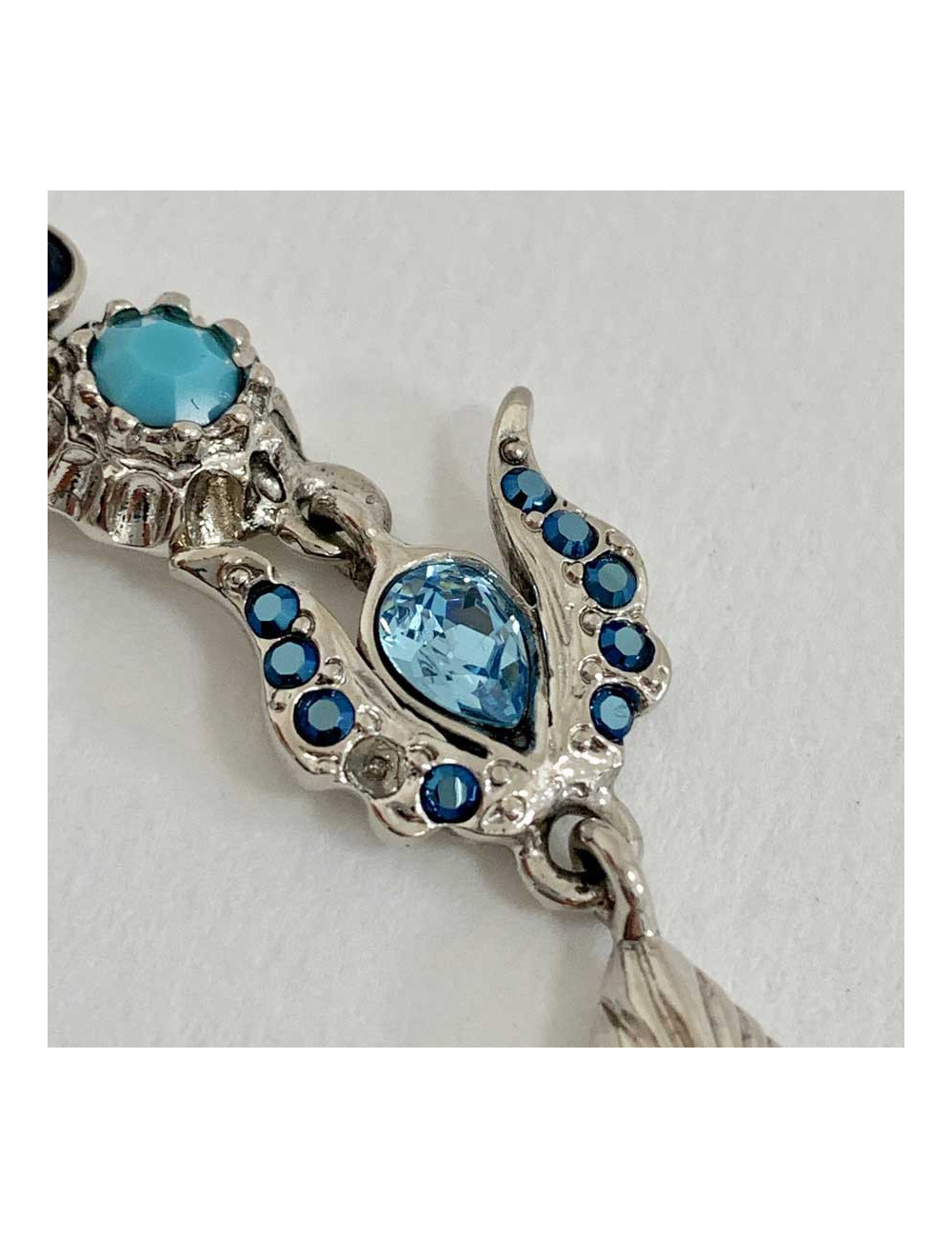 CHRISTIAN LACROIX Broche argent et strass