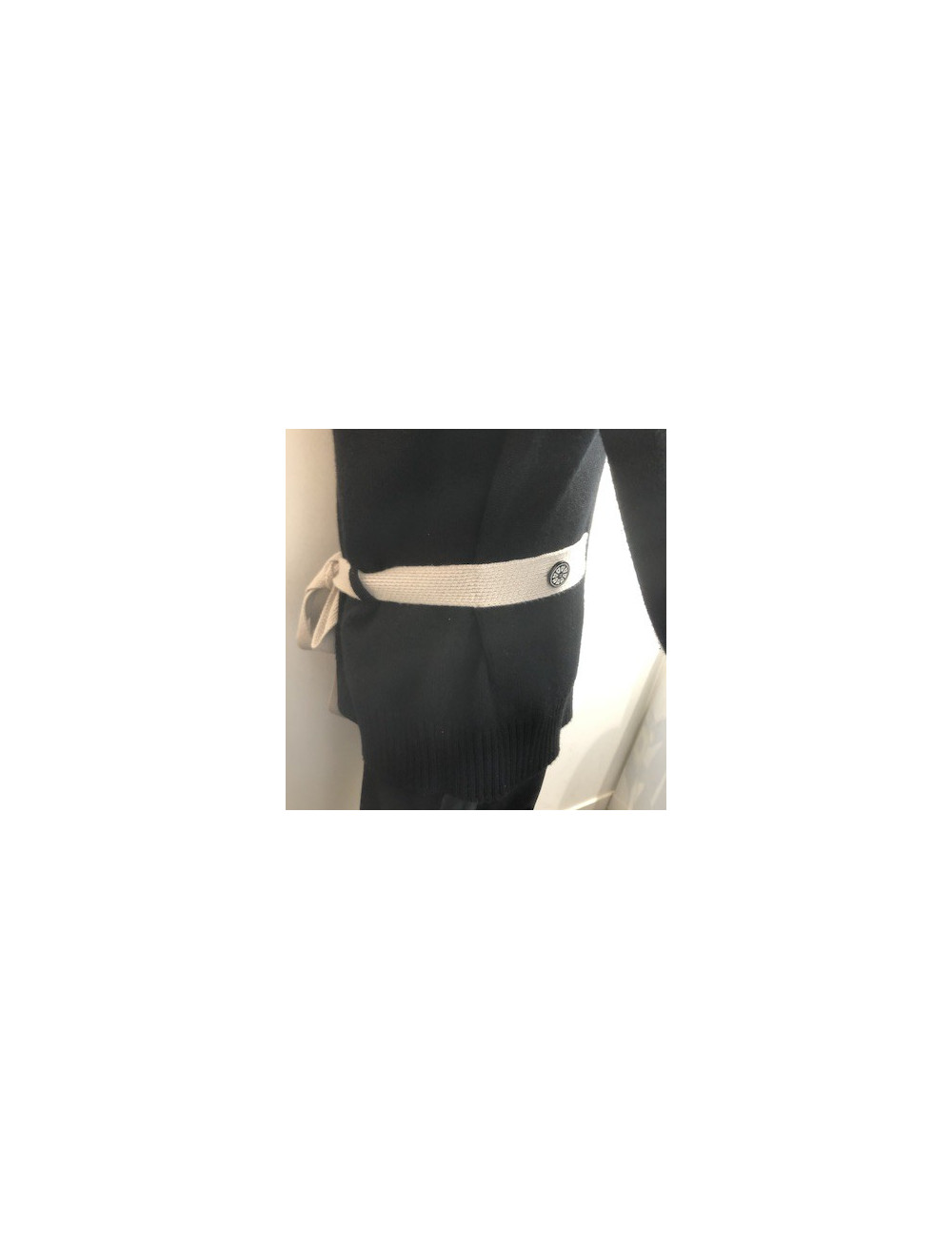 Gilet long CHANEL bicolore T42