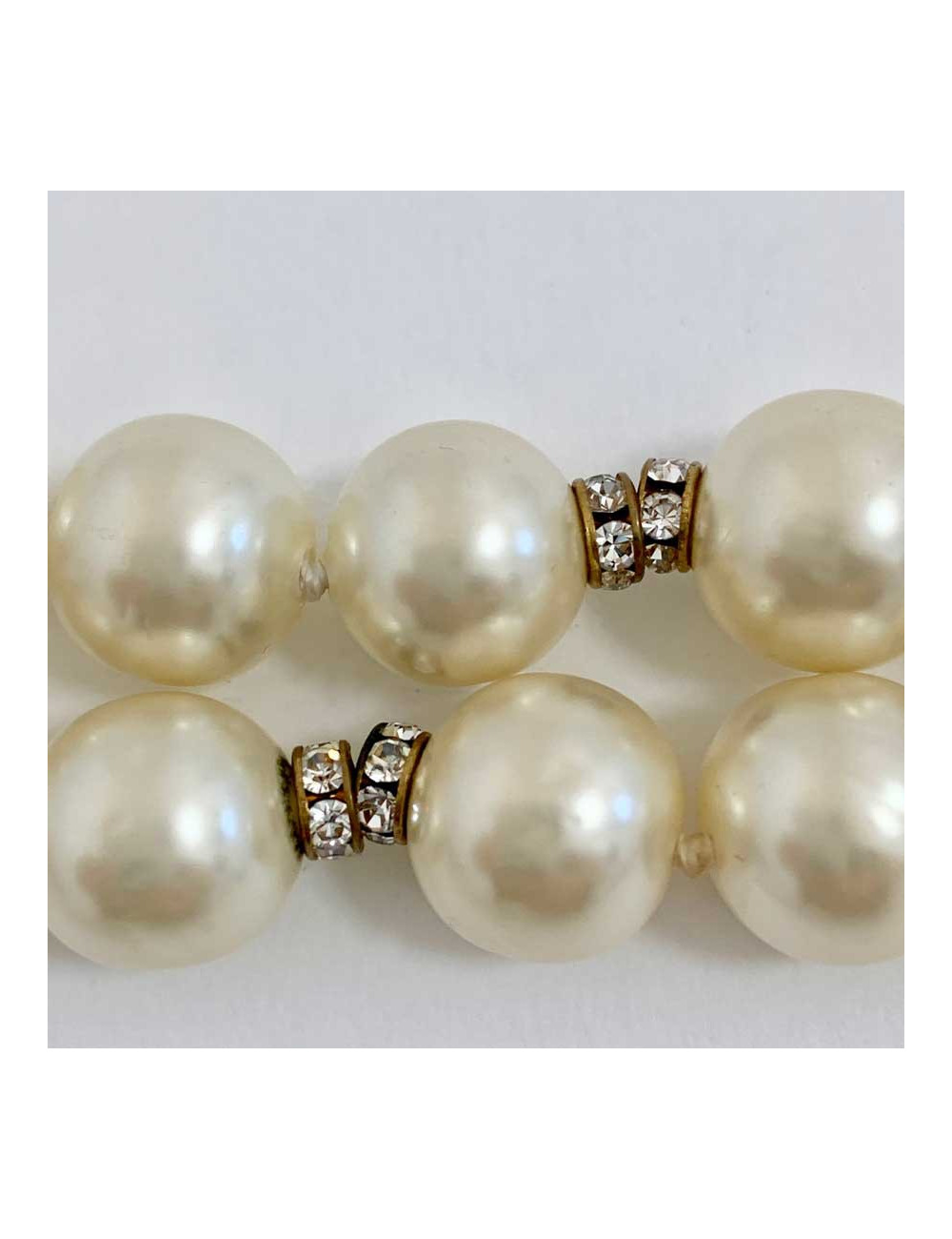 Bracelet perles CHANEL double rangs