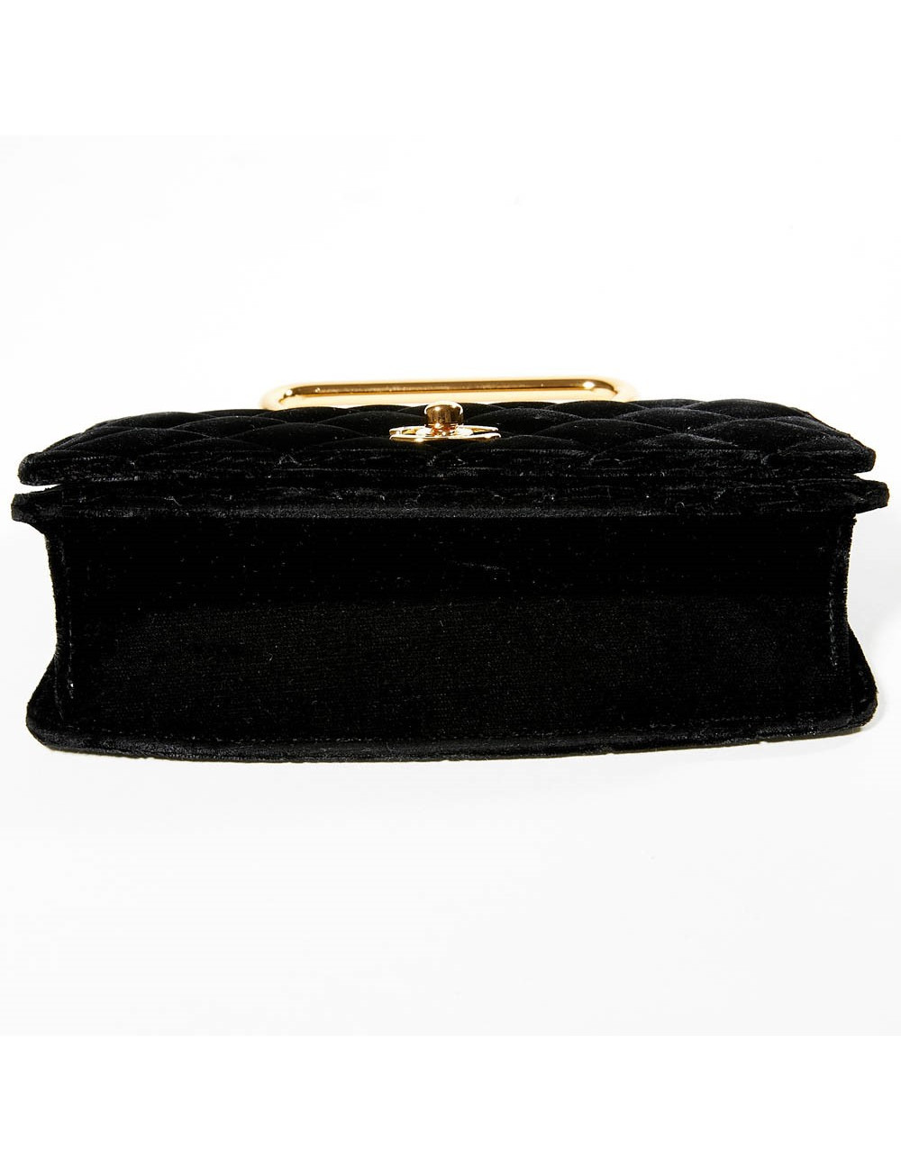 Sac du soir CHANEL Couture velours de soie noir