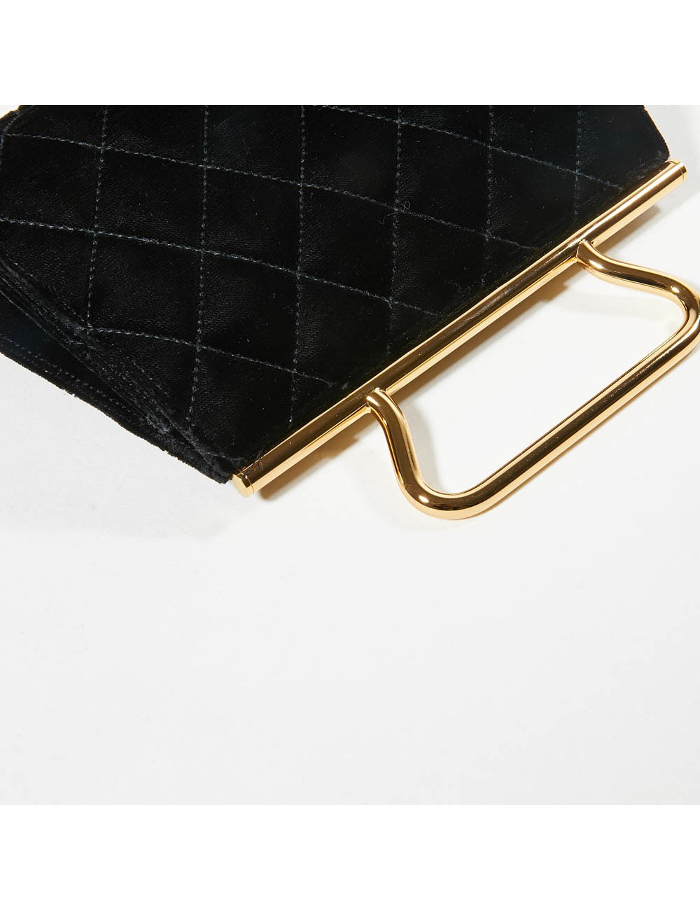 Sac du soir CHANEL Couture velours de soie noir