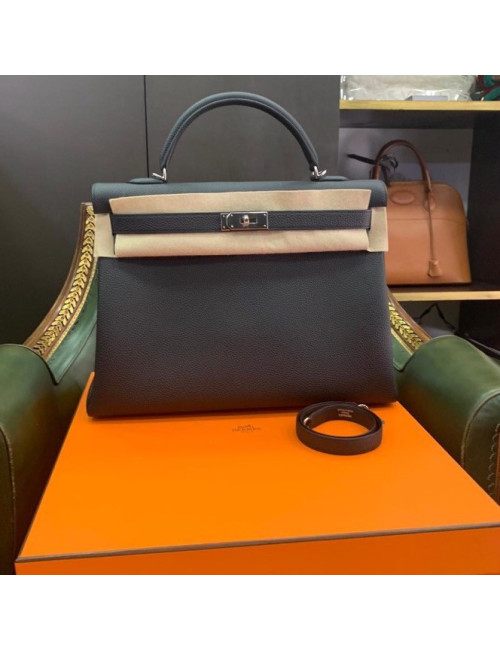 Sac Hermes Kelly 40 togo noir