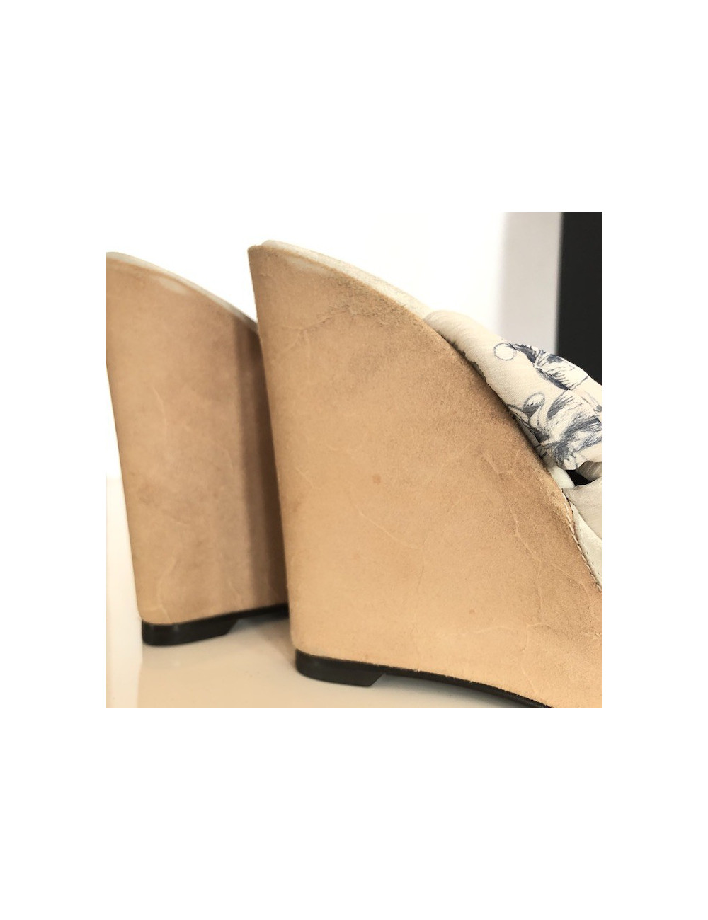 HERMES 35 t wedge sandals