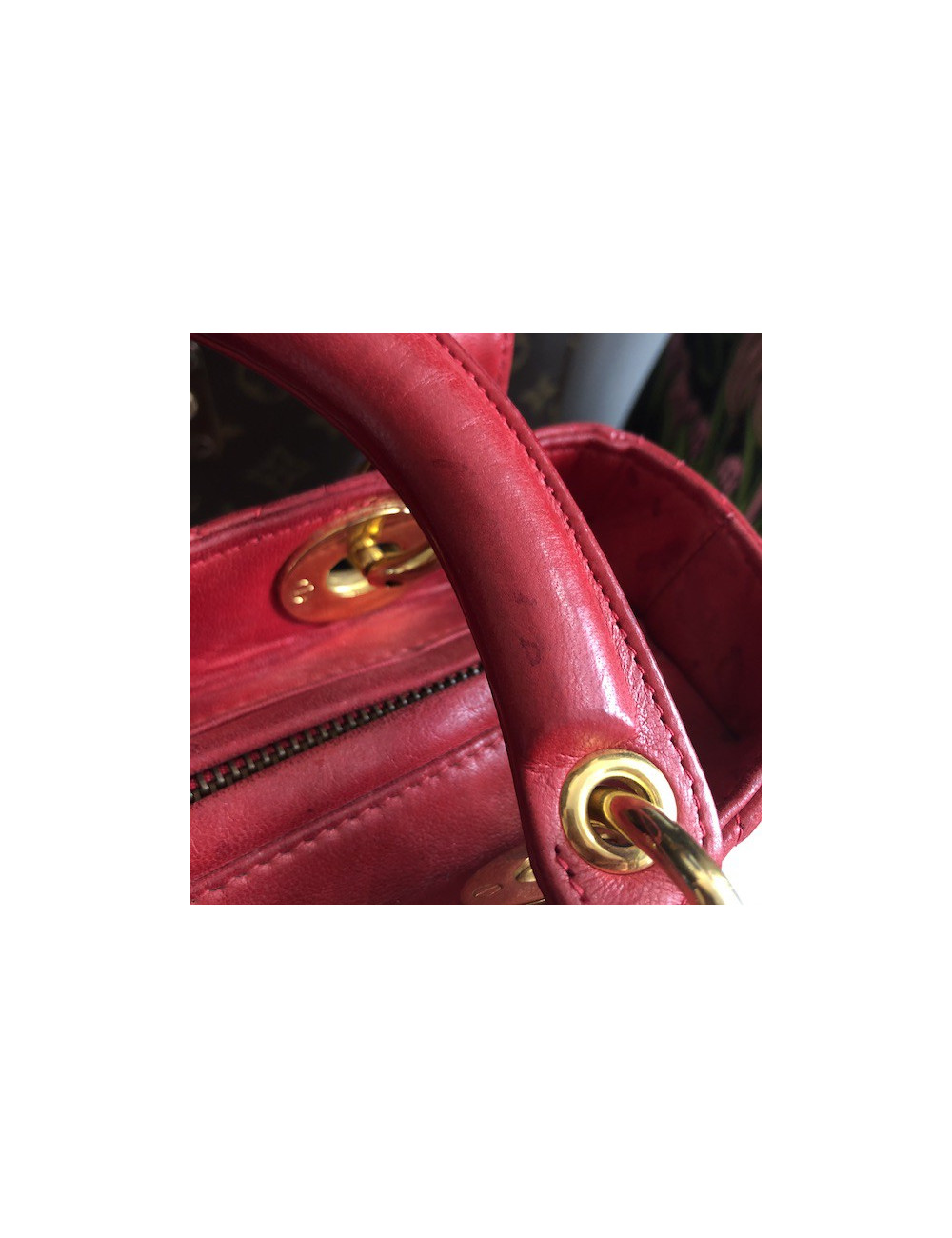 Sac Lady DIOR rouge 