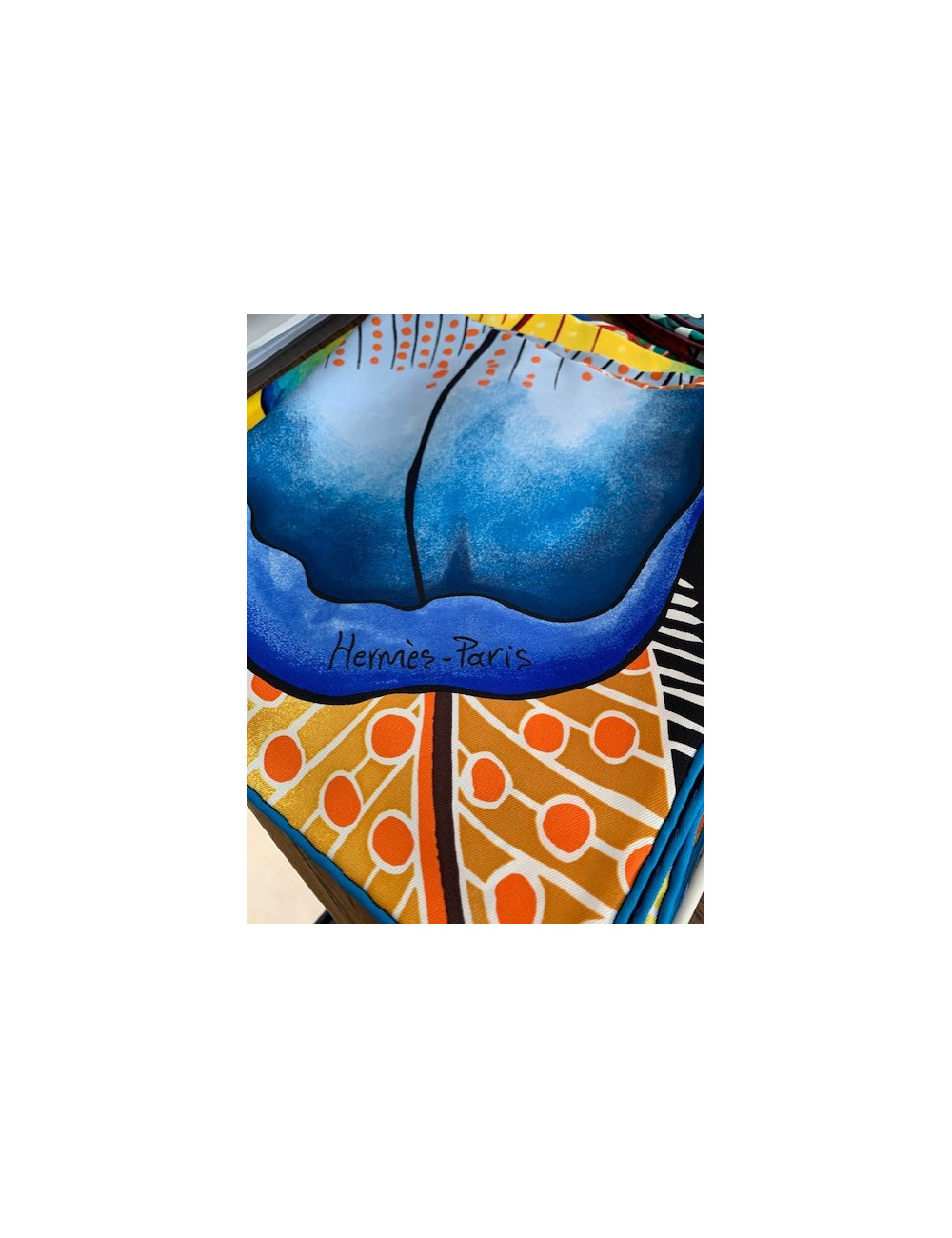 Carré HERMES Baobab Cat 100% soie