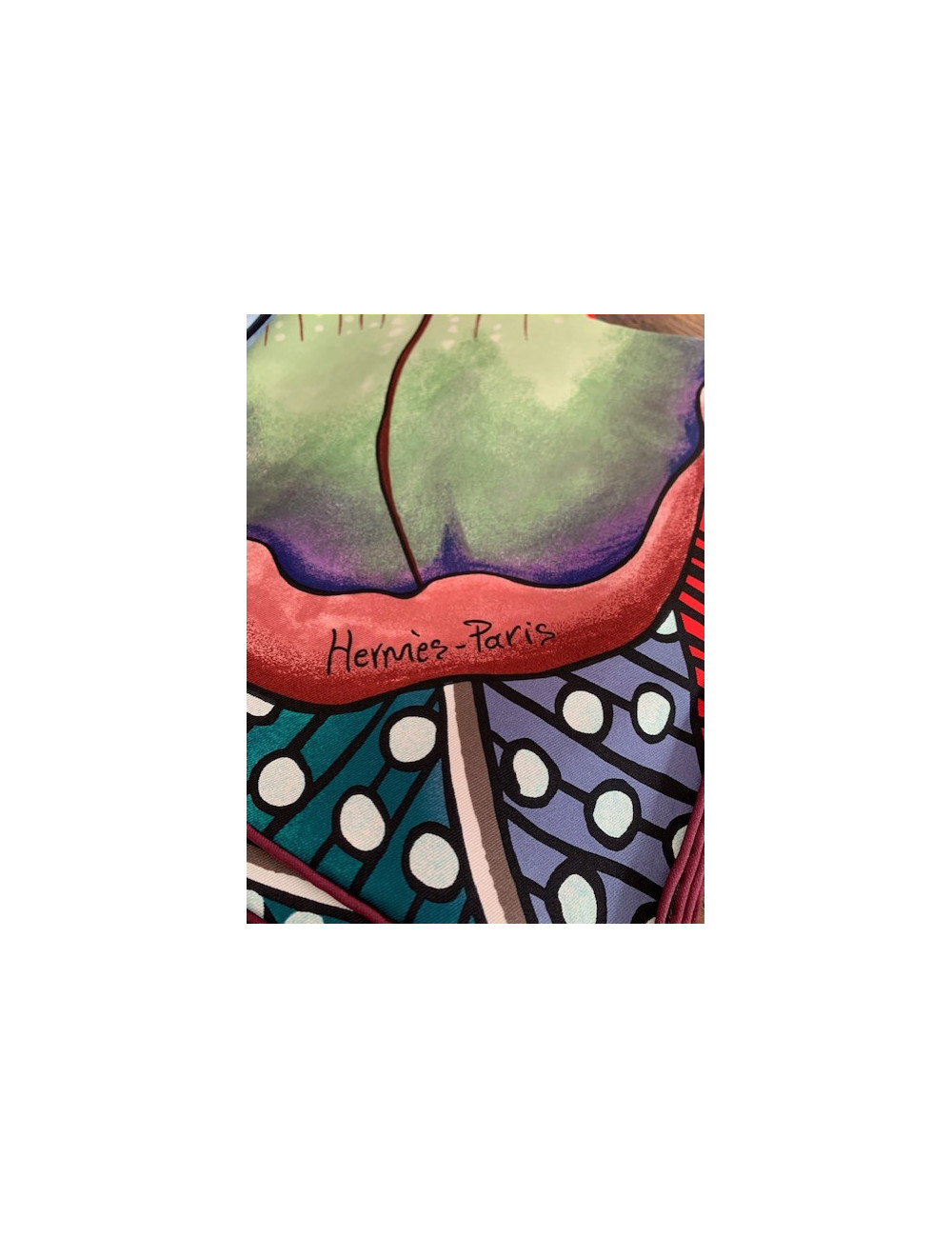 Carré HERMES Baobab Cat soie 