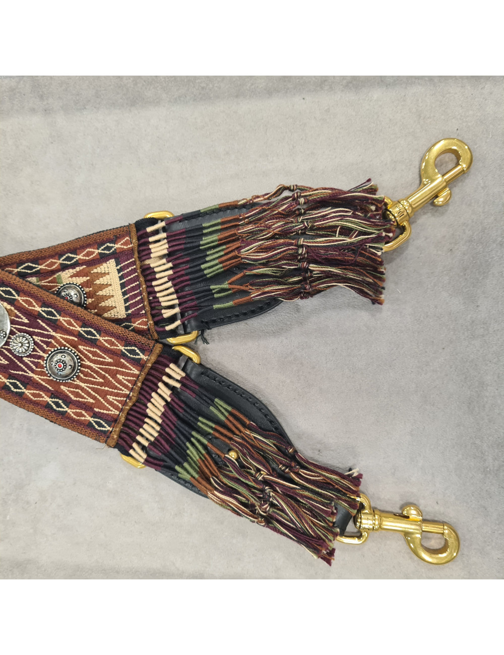 Bandoulière DIOR en toile brodée