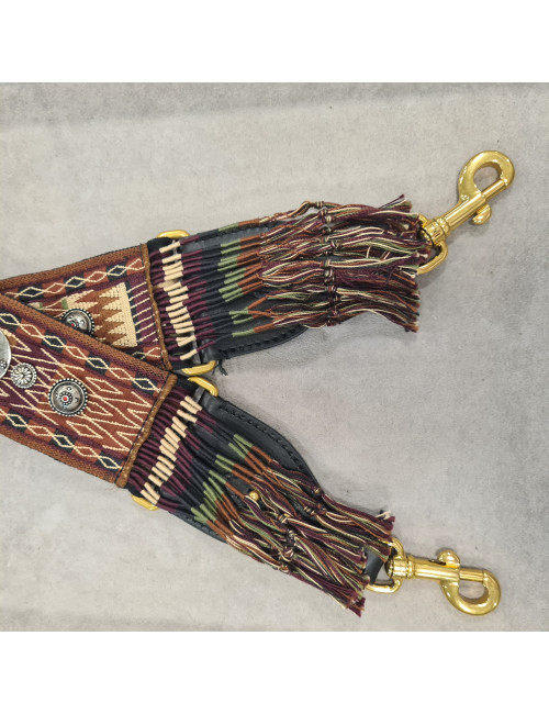 Bandoulière DIOR en toile brodée