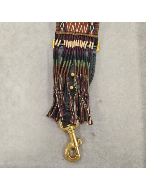 Bandoulière DIOR en toile brodée