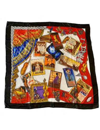 Foulard soie ATELIER VERSACE Médusa