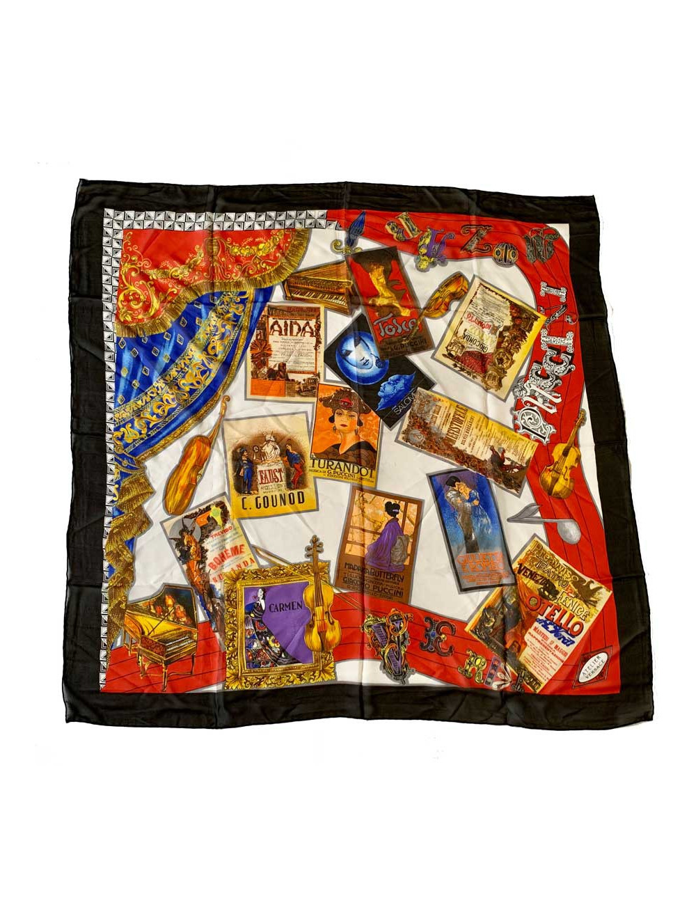 Foulard soie ATELIER VERSACE Médusa