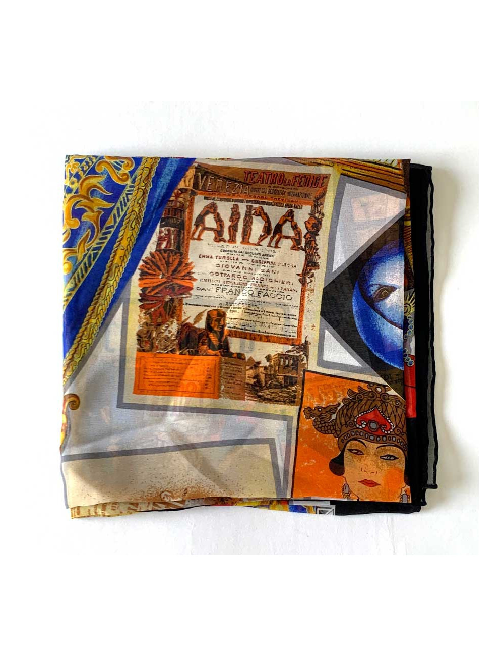 Foulard soie ATELIER VERSACE Médusa