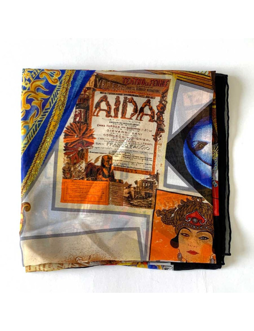 Foulard soie ATELIER VERSACE Médusa