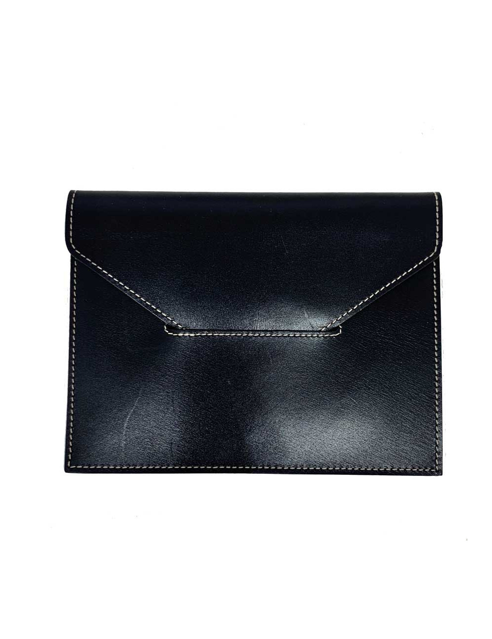 Porte cartes sans marque cuir box noir