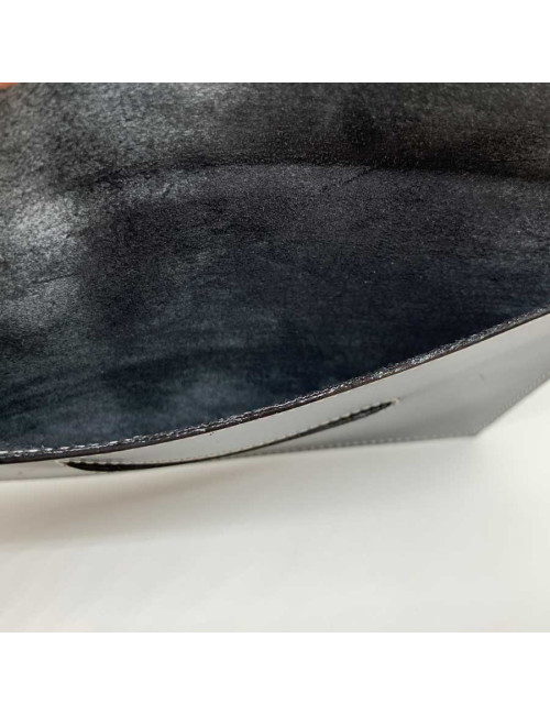 Porte cartes sans marque cuir box noir