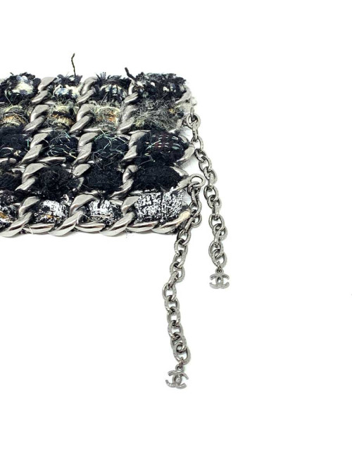 Collier CHANEL chaînes et tweed 