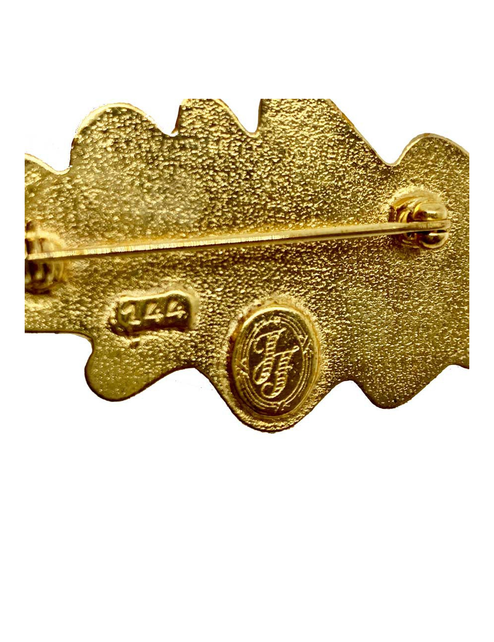 Broche feuille vintage