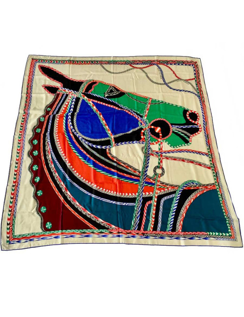 HERMES Châle "Robe du soir" en cachemire et soie