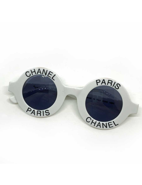 Lunettes de soleil CHANEL PARIS blanches