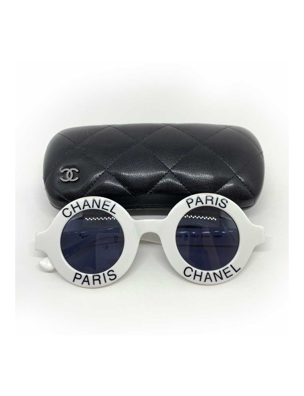 Lunettes de soleil CHANEL PARIS blanches