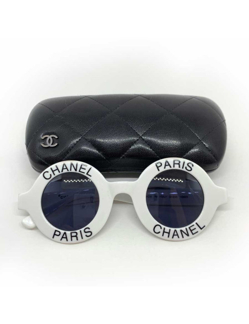Lunettes de soleil CHANEL PARIS blanches