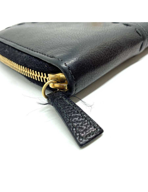 Compagnon YSL SAINT LAURENT cuir noir