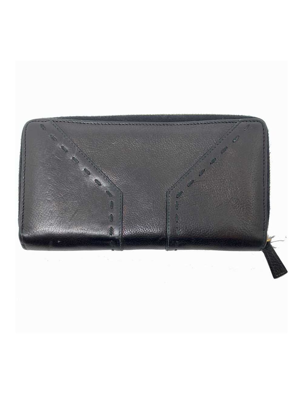 Compagnon YSL SAINT LAURENT cuir noir