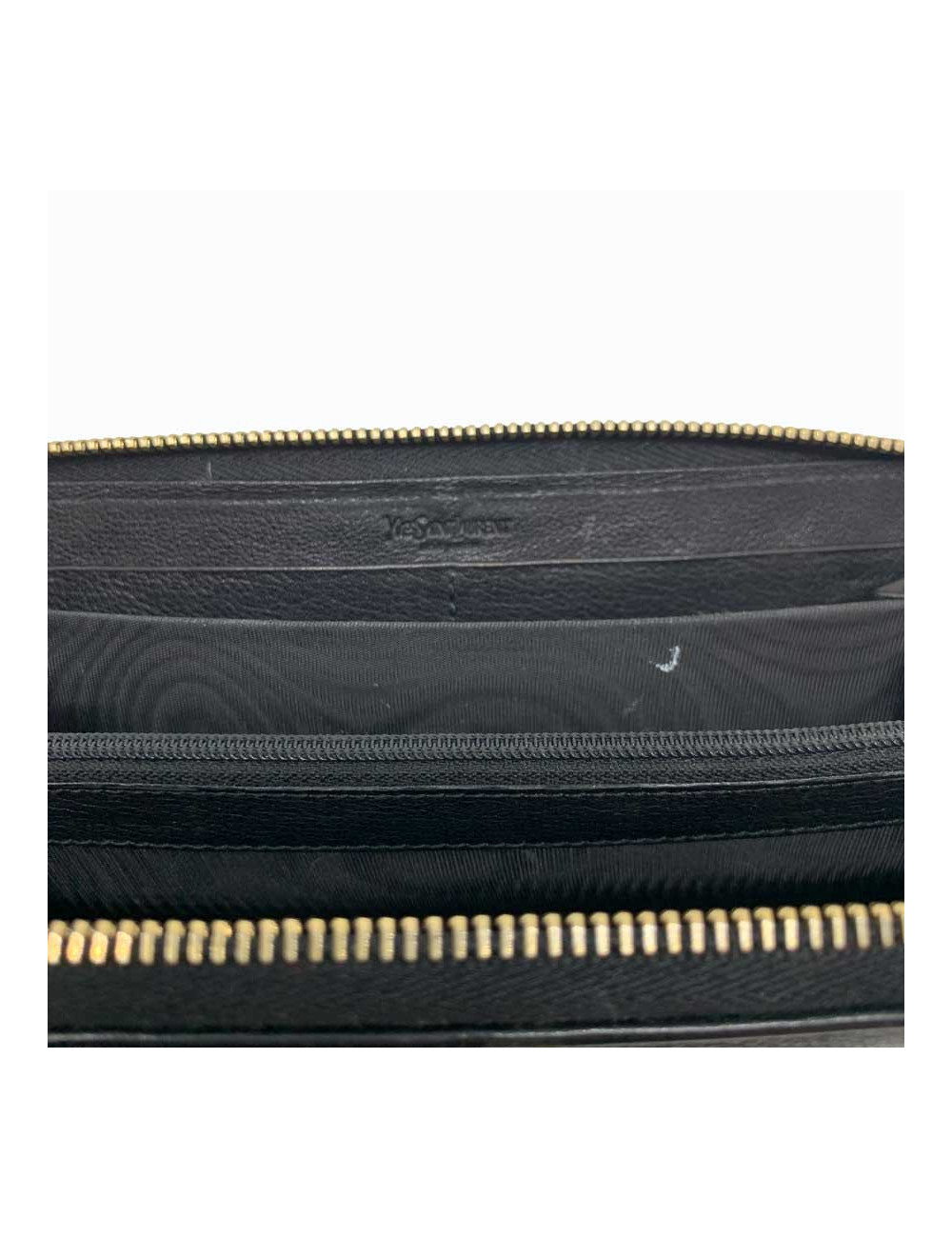 Compagnon YSL SAINT LAURENT cuir noir