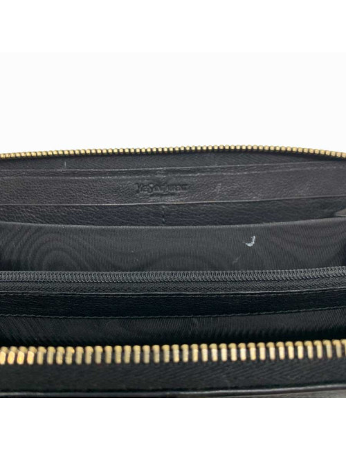 Compagnon YSL SAINT LAURENT cuir noir