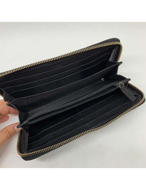 Compagnon YSL SAINT LAURENT cuir noir