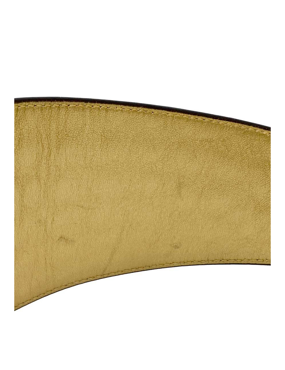 Gucci golden leather belt 