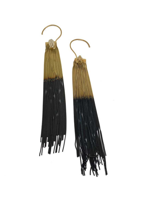 Boucles d'oreille clips CHANEL Longues pendantes